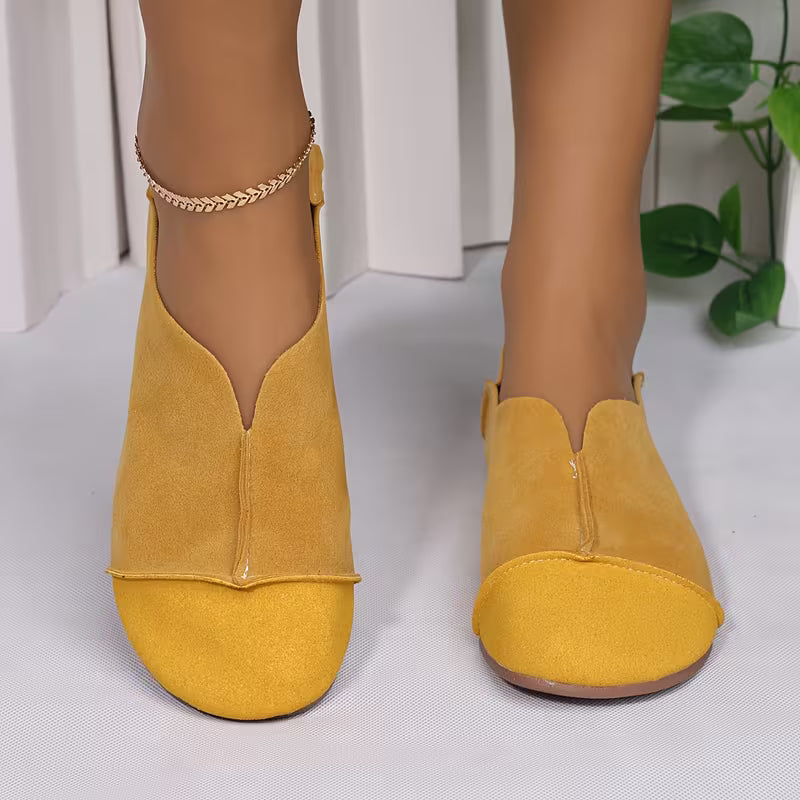 Bethan - Chaussures Plates Souples et Pliables à Bout Carré