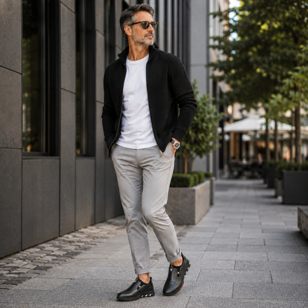 Thornton - Chaussures en Cuir élégantes à Enfiler
