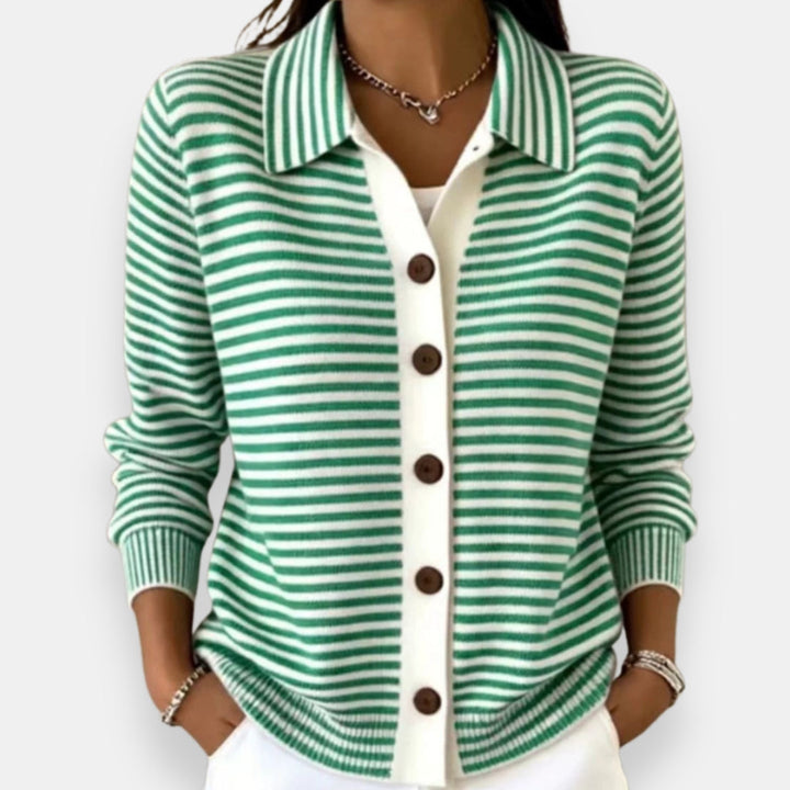 Kerana - Cardigan Rayé À Boutons