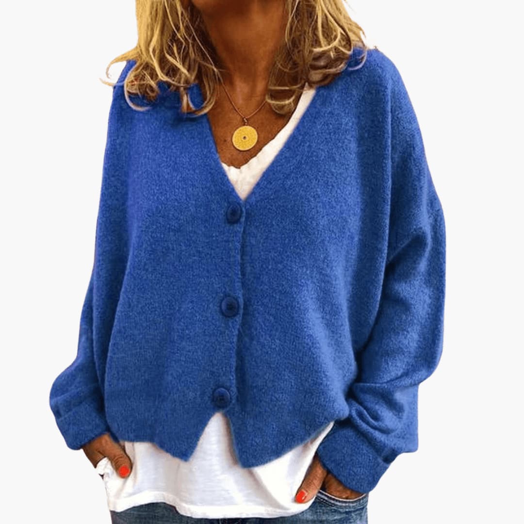 Gwen - Cardigan en Maille À Manches Longues