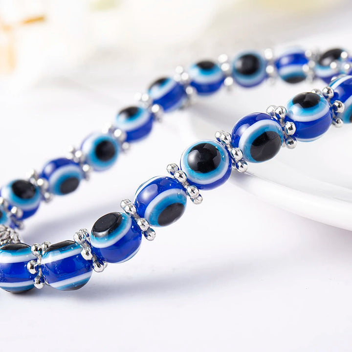 Eliani - Bracelet De Cheville Saphira Avec Breloques « Œil Maléfique »