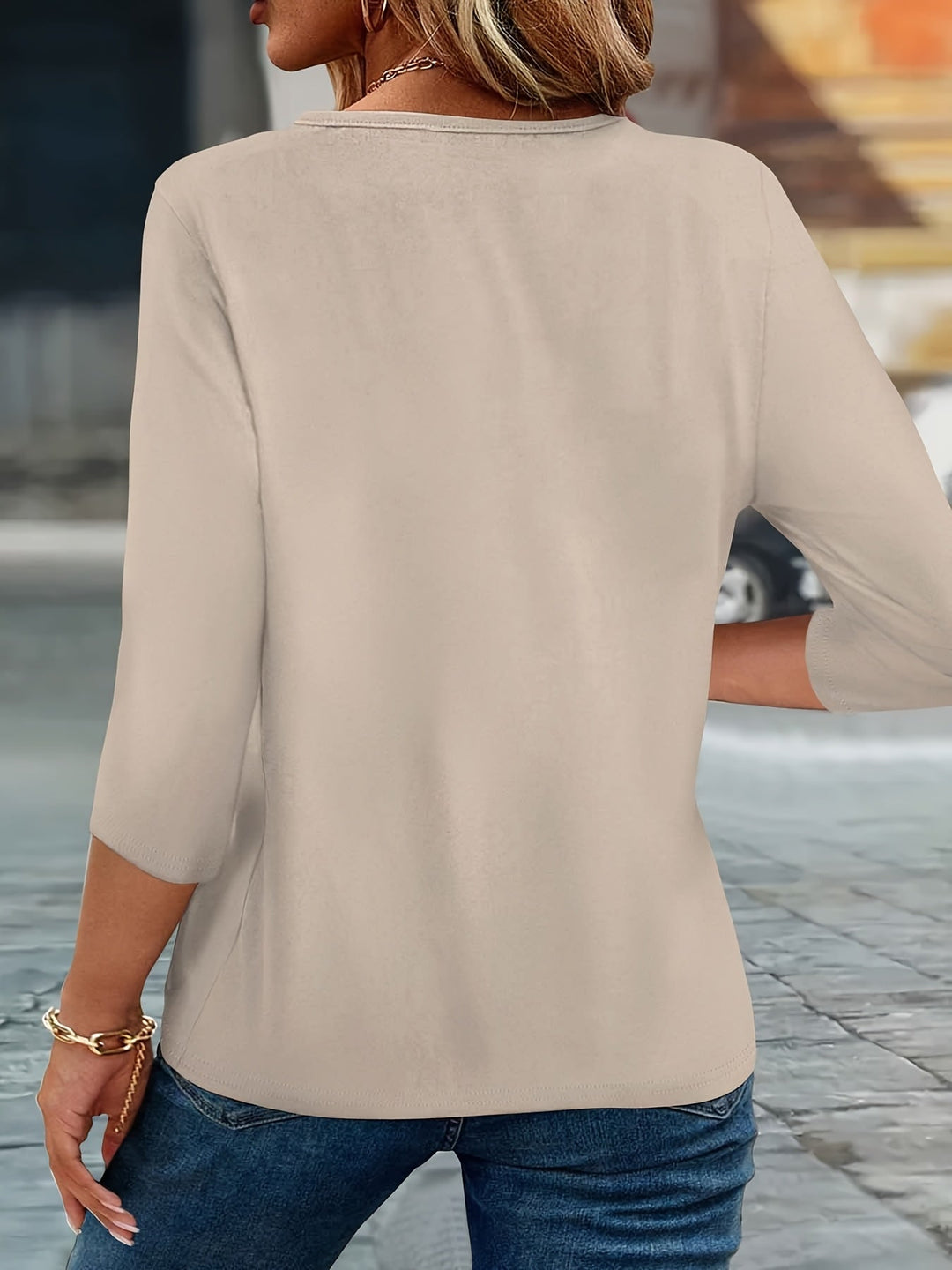 Amandine - Chemise D'été Tendance À Col en V