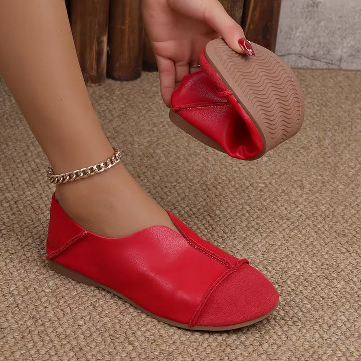 Bethan - Chaussures Plates Souples et Pliables à Bout Carré