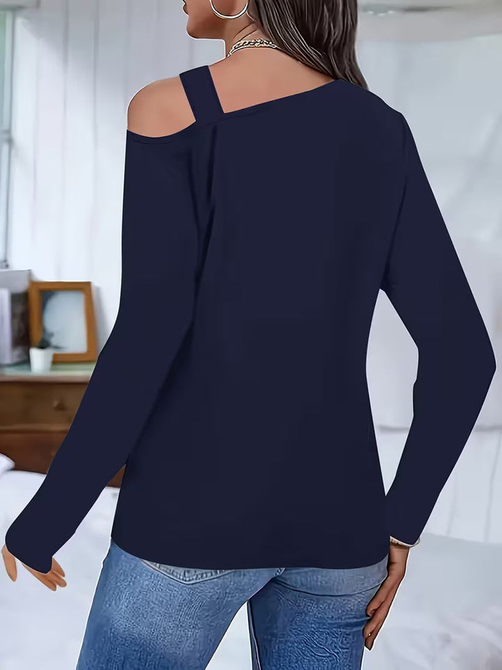 Ayza - Haut à Manches Longues Avec Découpe Asymétrique