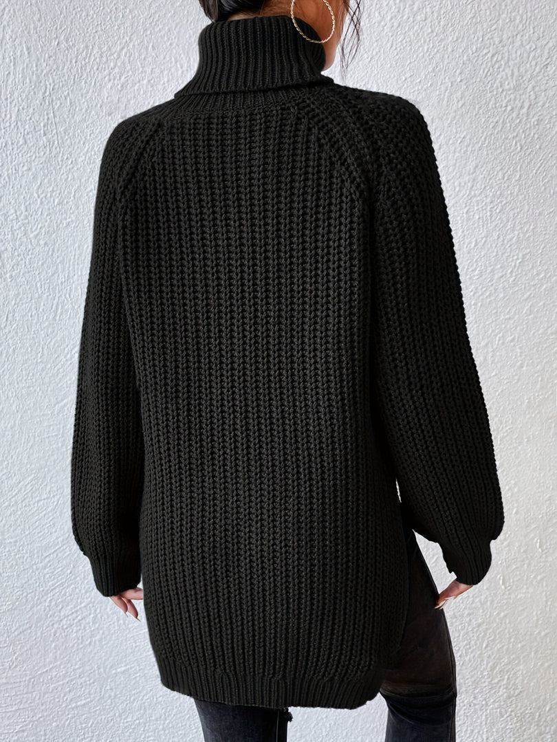 Felina - Pull À Col Roulé Et Manches Longues en Maille