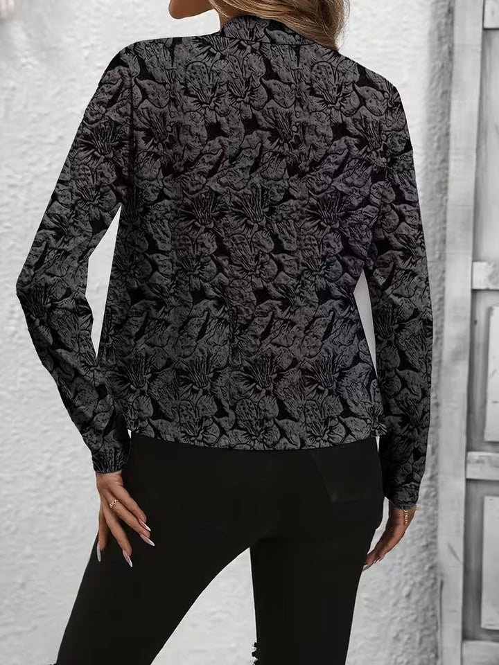Tifany - Blazer à Manches Longues à Imprimé Floral