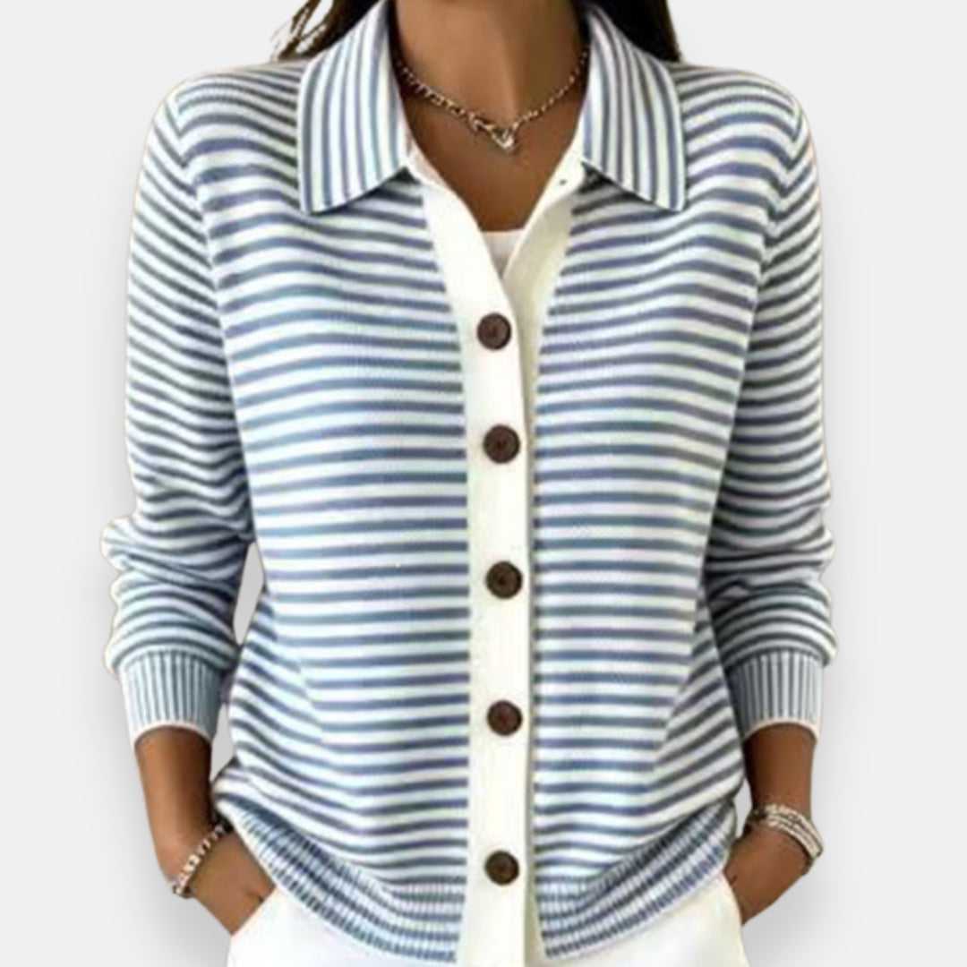 Kerana - Cardigan Rayé À Boutons