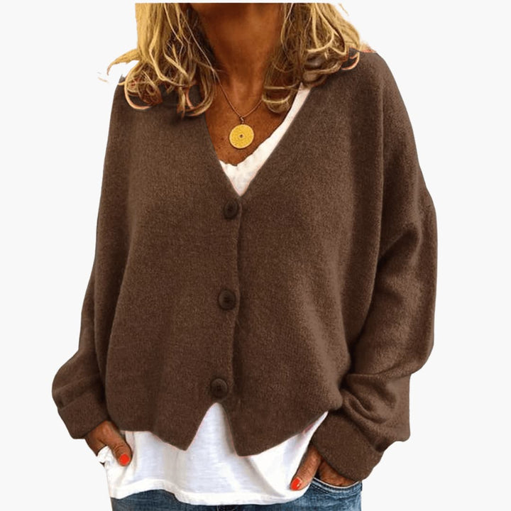 Gwen - Cardigan en Maille À Manches Longues