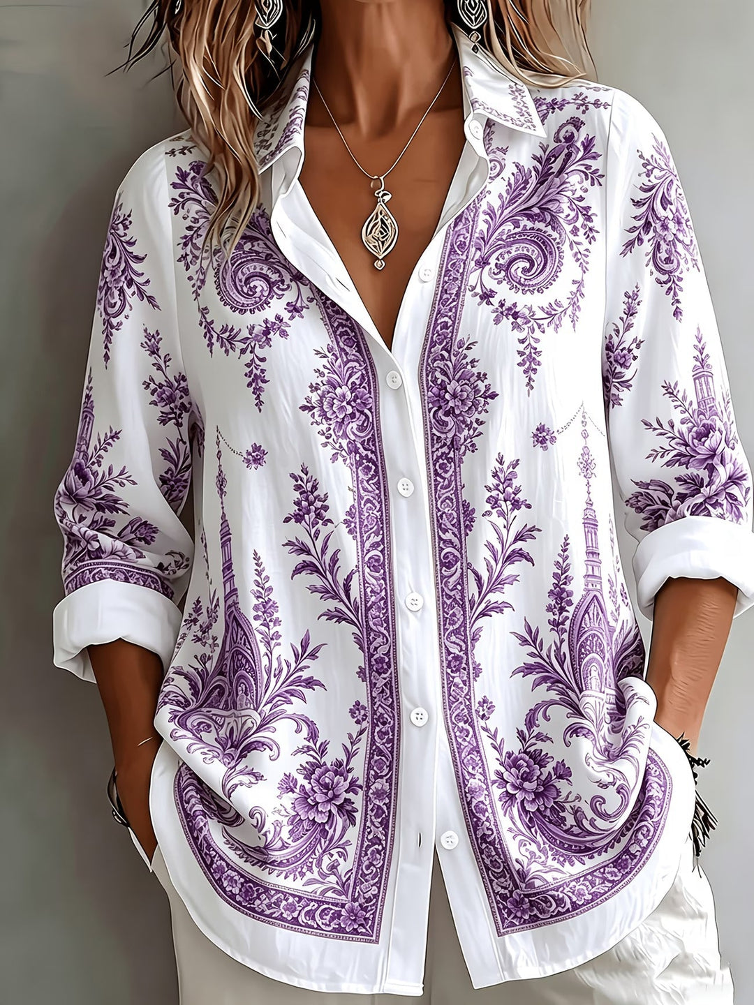 Aldana - Chemise À Manches Longues Boutonnée
