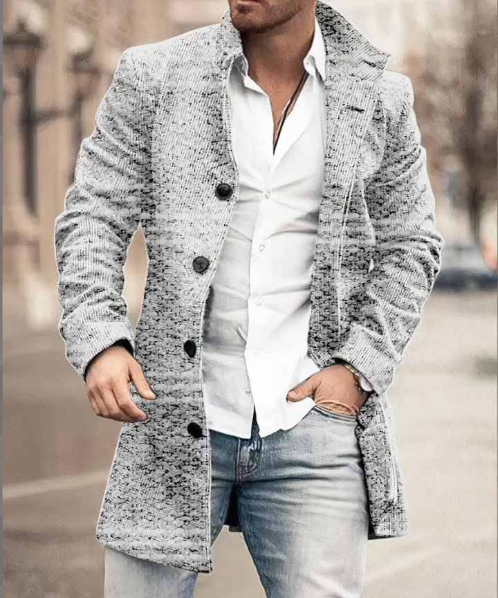 Evans - Tranchée Manteau Classique À Boutons Sur Le Devant