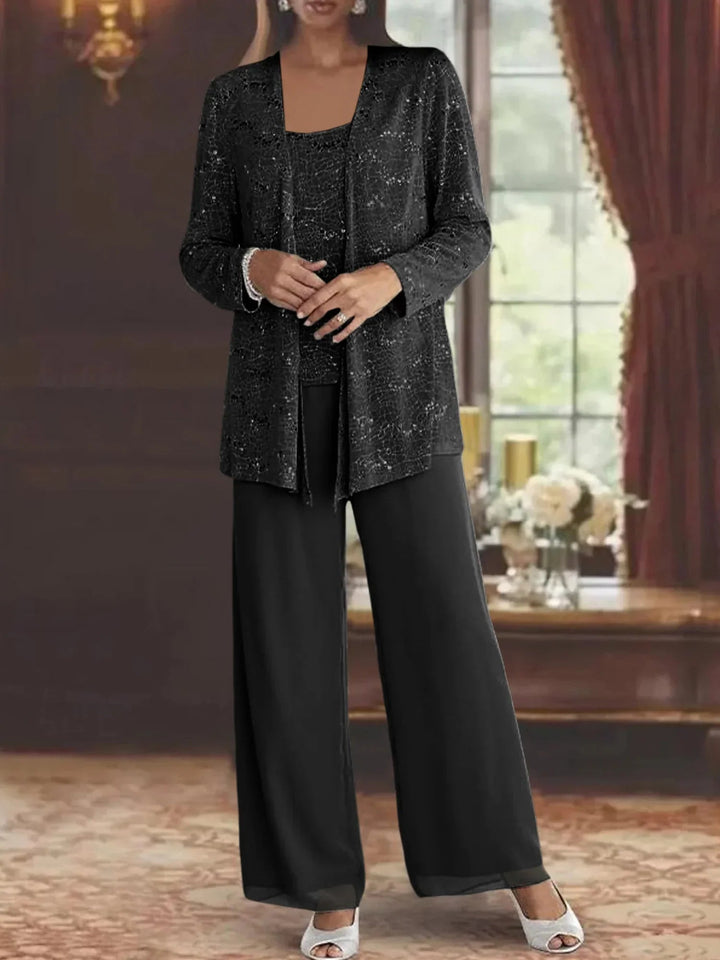 Gimena - Ensemble Cardigan Et Pantalon À Paillettes