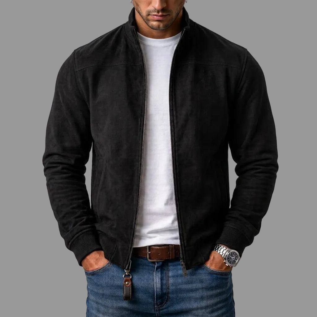 Brayden - Blouson Aviateur en Daim