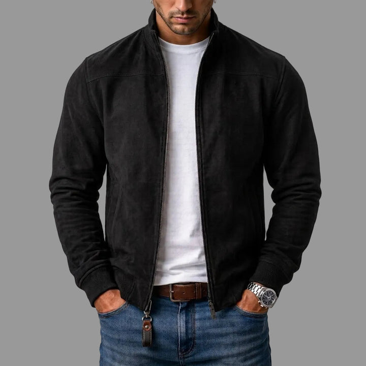 Brayden - Blouson Aviateur en Daim