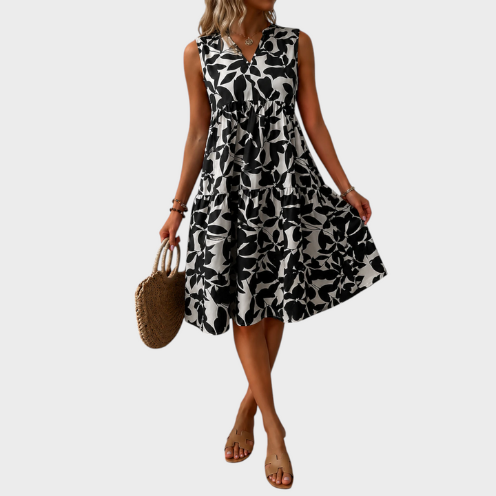 Soomin - Robe D'été Décontractée À Motifs Floraux