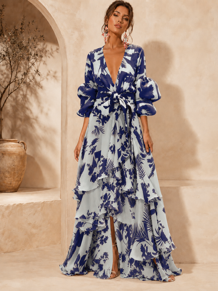 Liaya - Robe Élégante « Jardin De Corail »