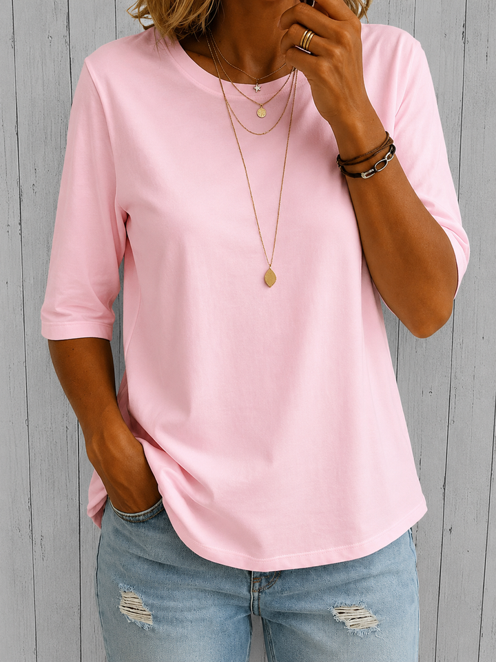 Uththara - Chemise Confortable À Manches Courtes