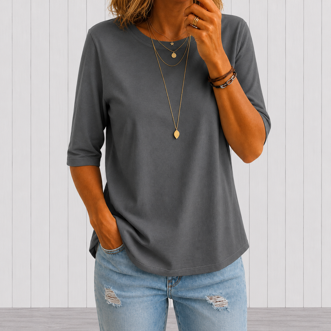 Uththara - Chemise Confortable À Manches Courtes