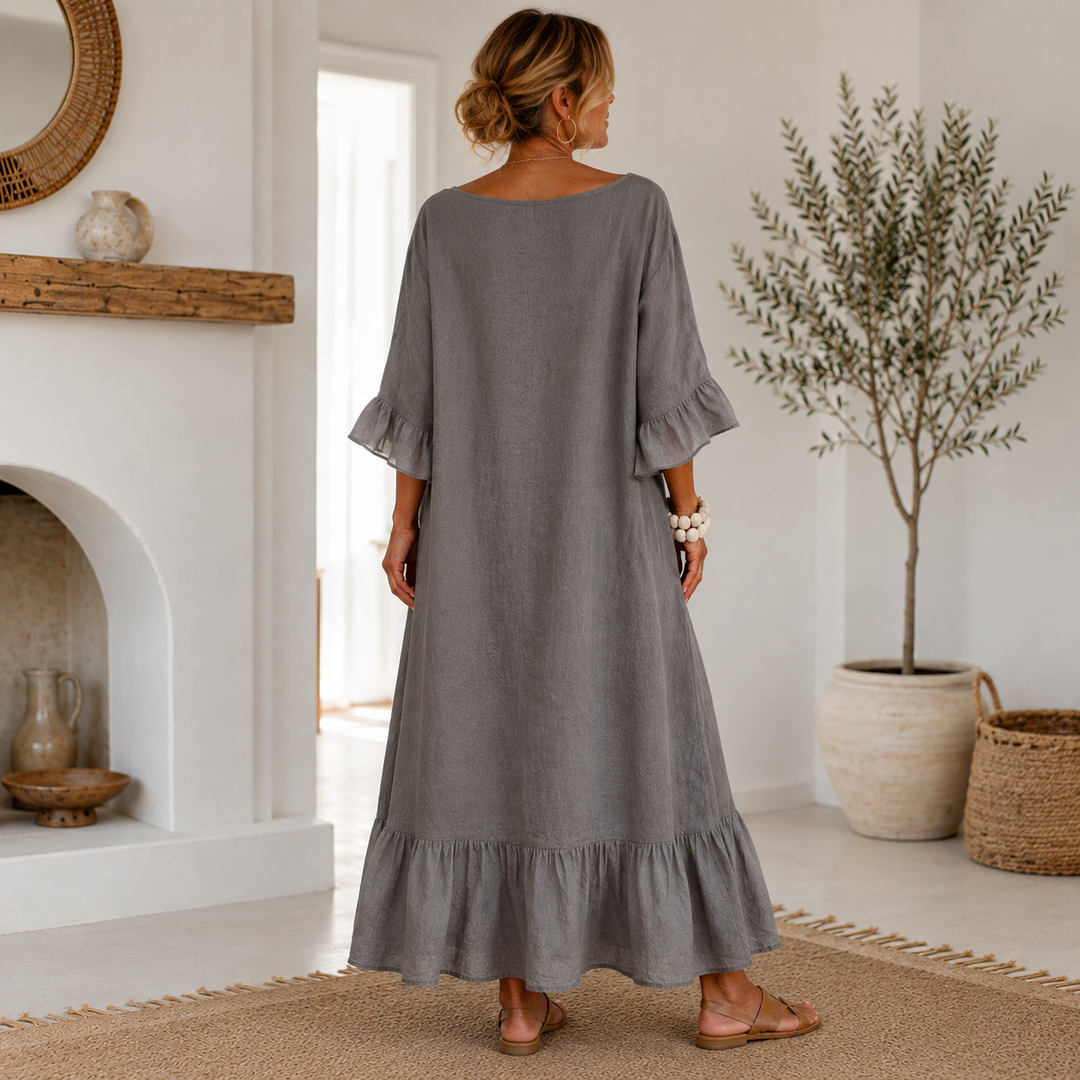 Hannele - Robe Décontractée À Volants Avec Poche