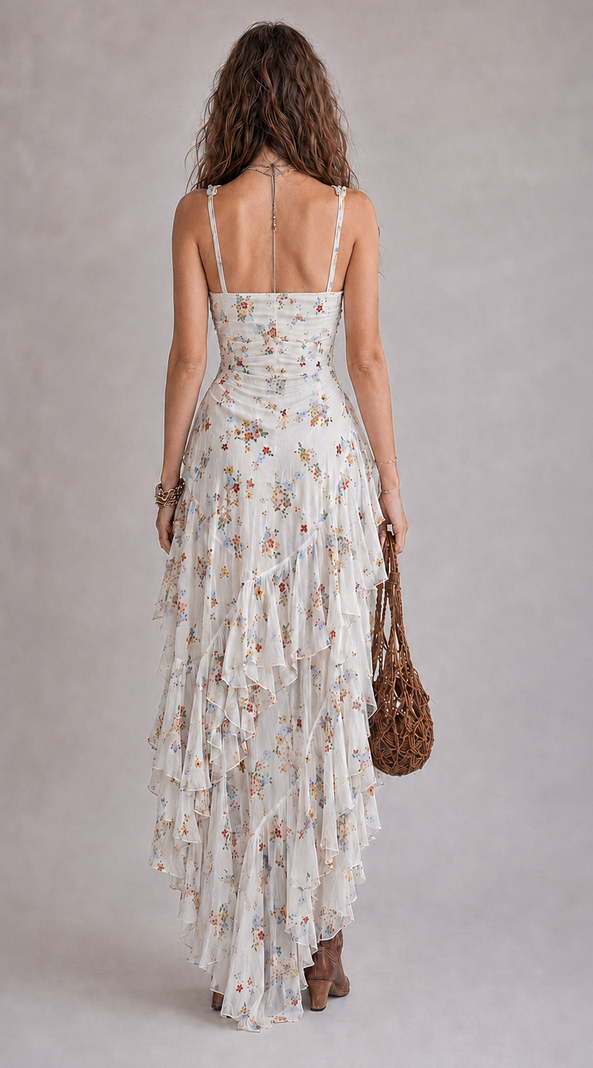 Makbule - Mini-robe Fluide À Motifs Floraux