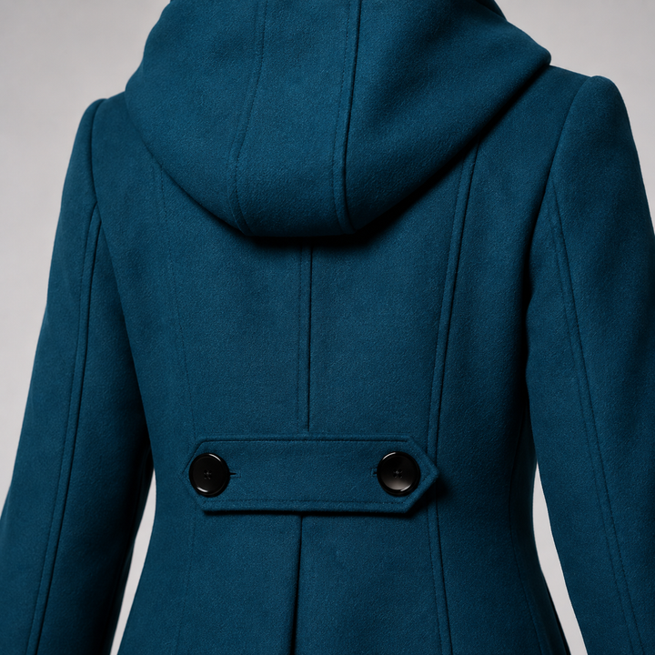 Khadidja - Manteau À Capuche Et Double Boutonnage