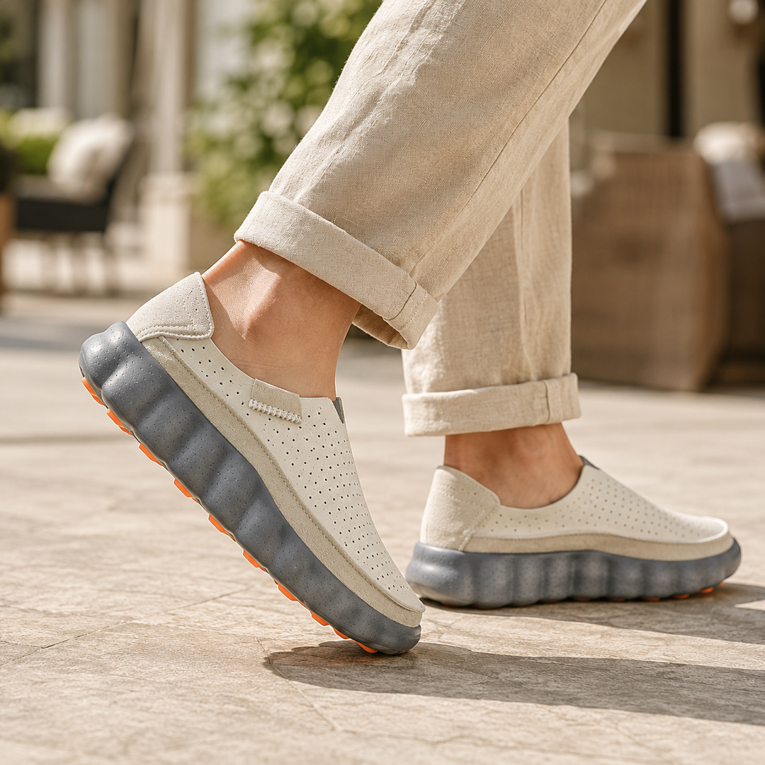Sameth - Chaussures Sans Lacets Perforées à Semelle Souple