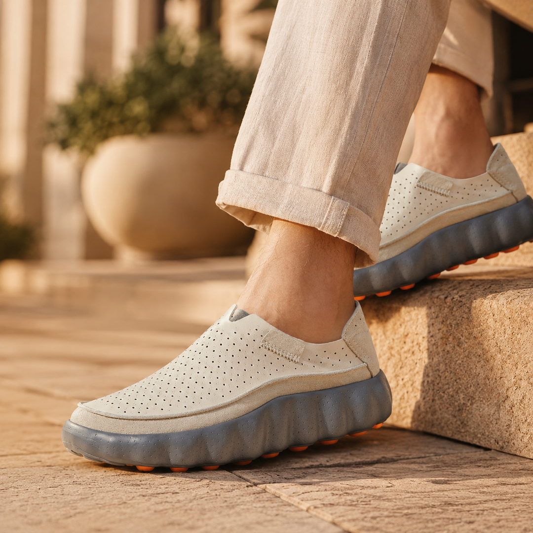 Sameth - Chaussures Sans Lacets Perforées à Semelle Souple