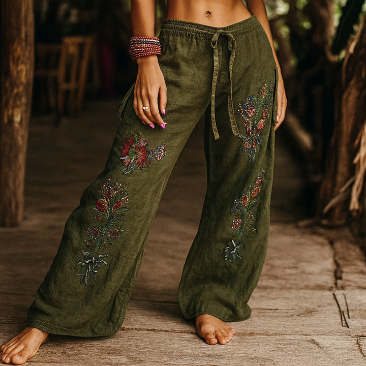 Gladys - Pantalon De Yoga Bohème Confortable