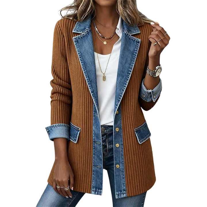 Cendall - Cardigan Tendance en Jean
