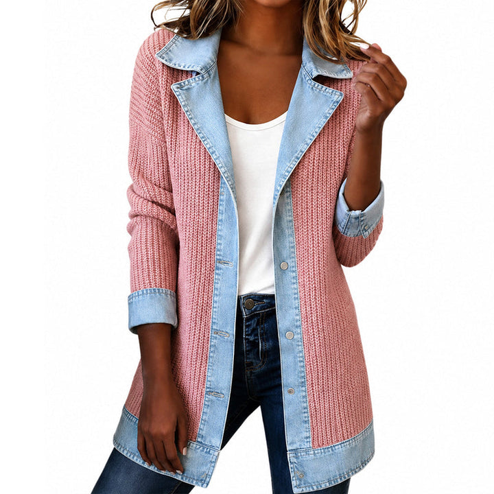 Cendall - Cardigan Tendance en Jean