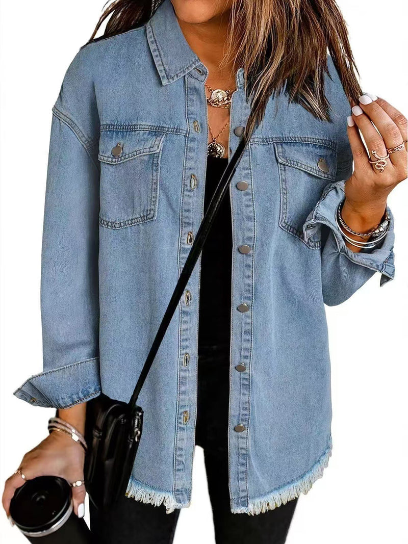 Enass - Veste en Jean À Boutons