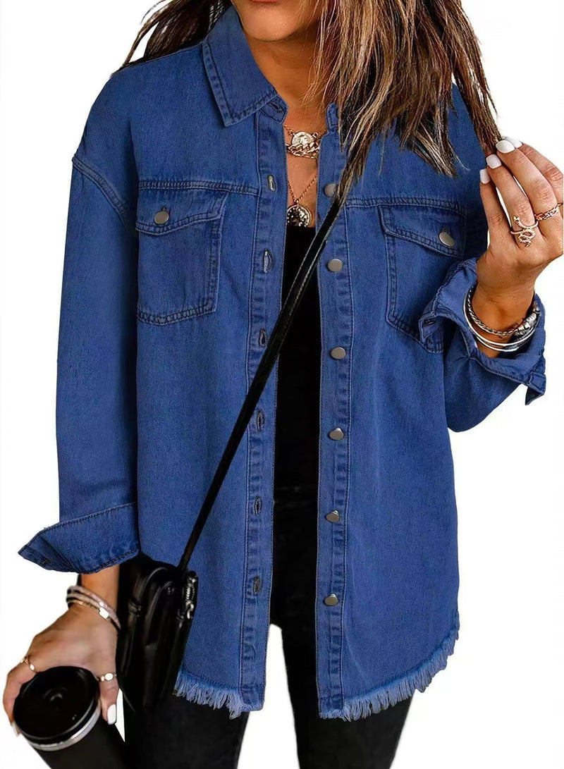 Enass - Veste en Jean À Boutons