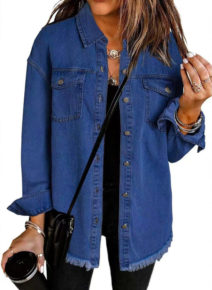 Enass - Veste en Jean À Boutons