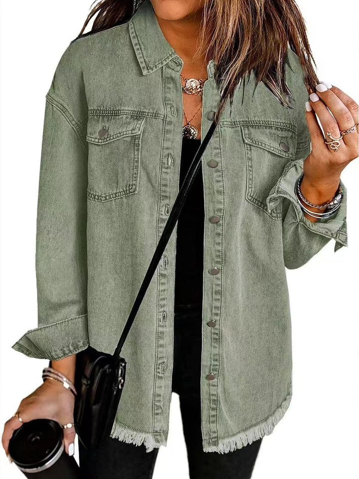 Enass - Veste en Jean À Boutons