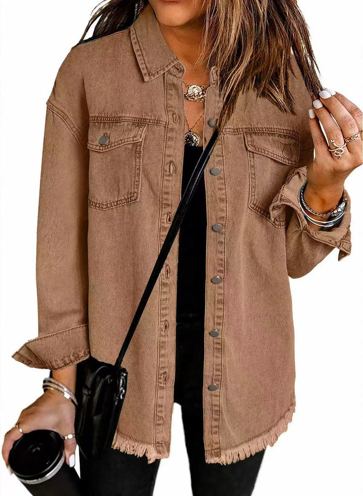 Enass - Veste en Jean À Boutons