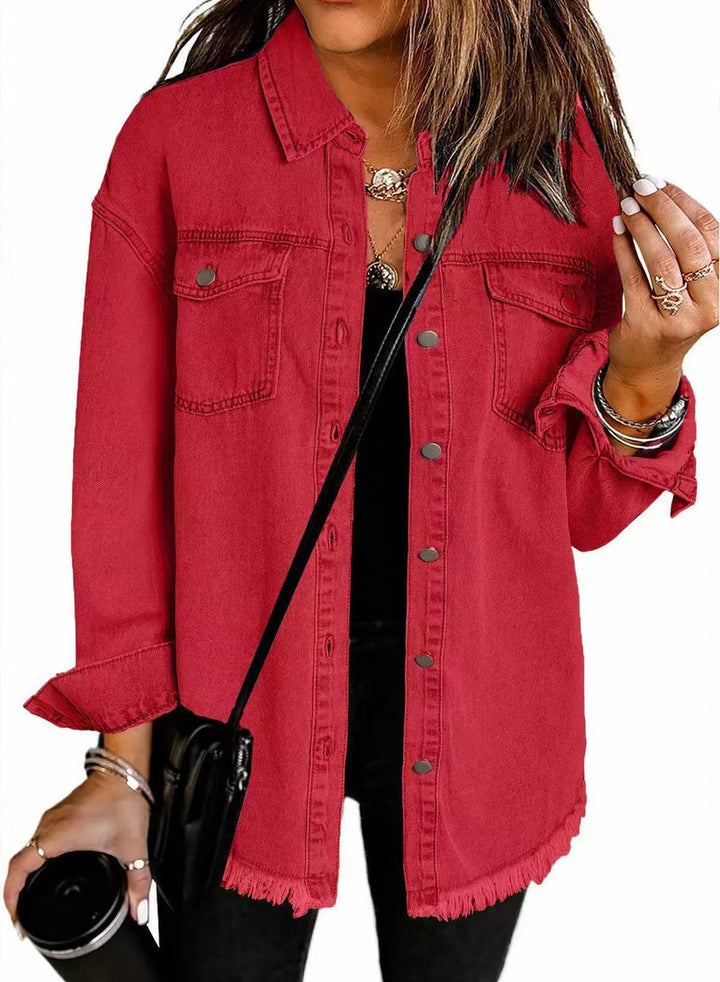 Enass - Veste en Jean À Boutons