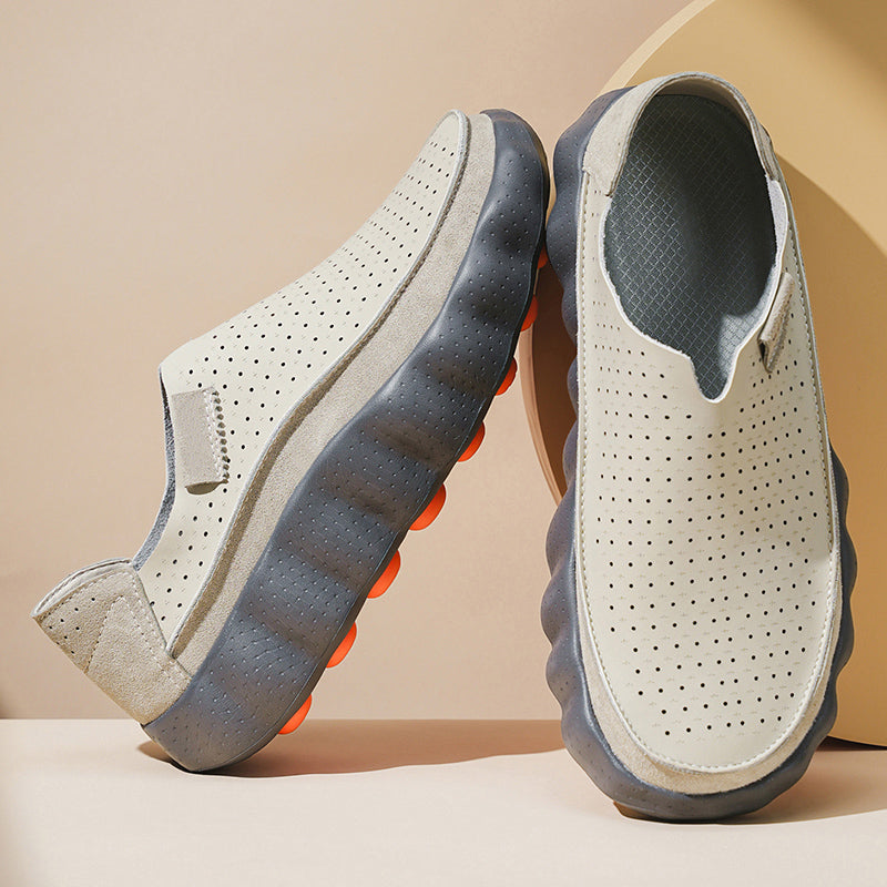 Sameth - Chaussures Sans Lacets Perforées à Semelle Souple