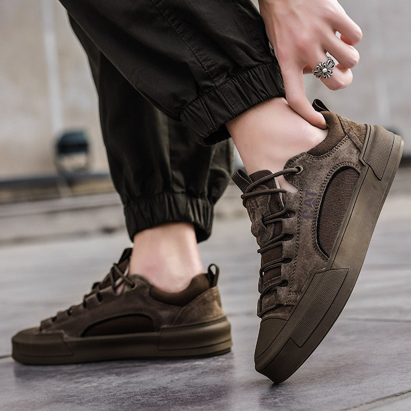 Atherton - Baskets Décontractées en Daim à Lacets