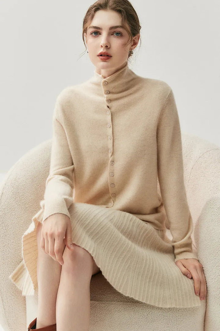 Areum - Cardigan en Cachemire À Manches Longues Et Boutons