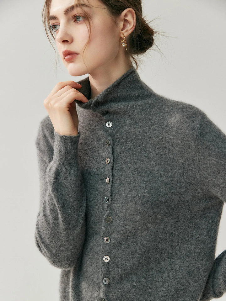 Areum - Cardigan en Cachemire À Manches Longues Et Boutons