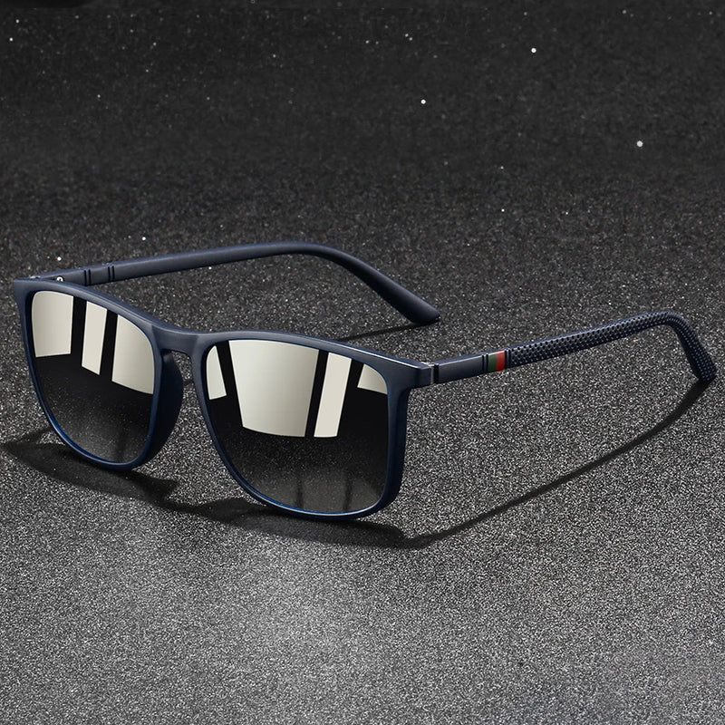 Chatioglow - Lunettes de soleil polarisées à protection UV avec monture carrée
