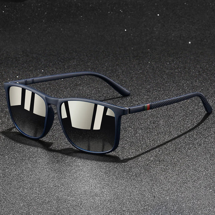 Chatioglow - Lunettes de soleil polarisées à protection UV avec monture carrée