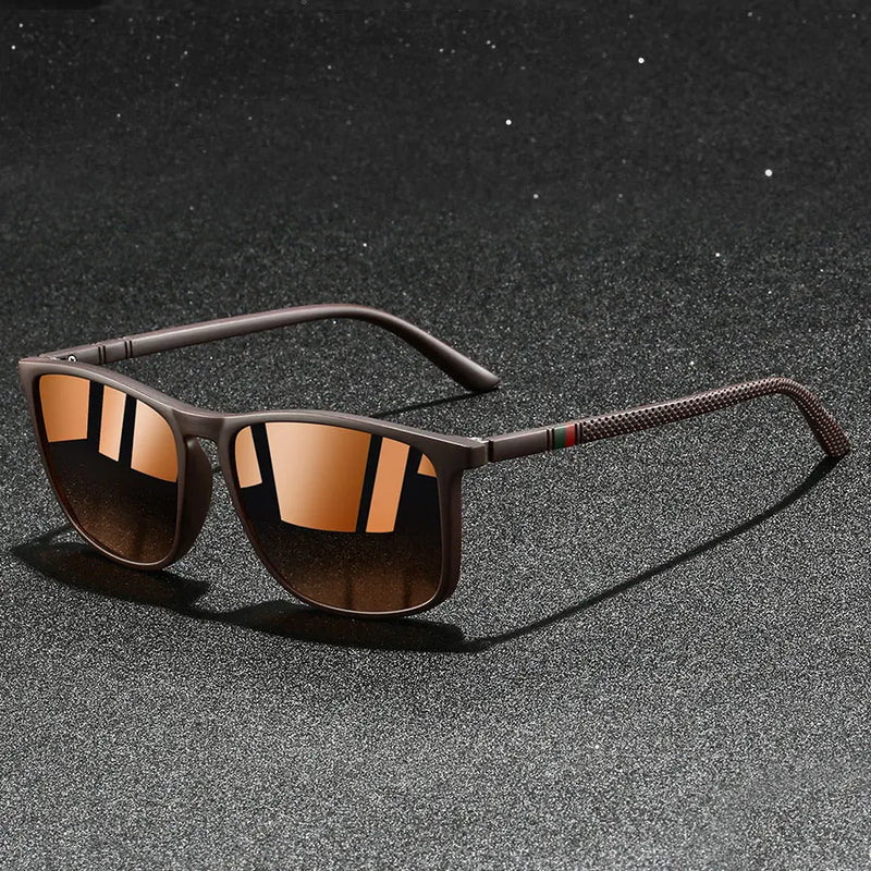 Chatioglow - Lunettes de soleil polarisées à protection UV avec monture carrée