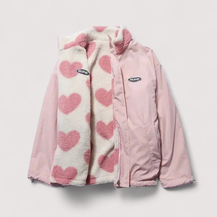 Gerina - Veste Réversible À Imprimé Cœurs