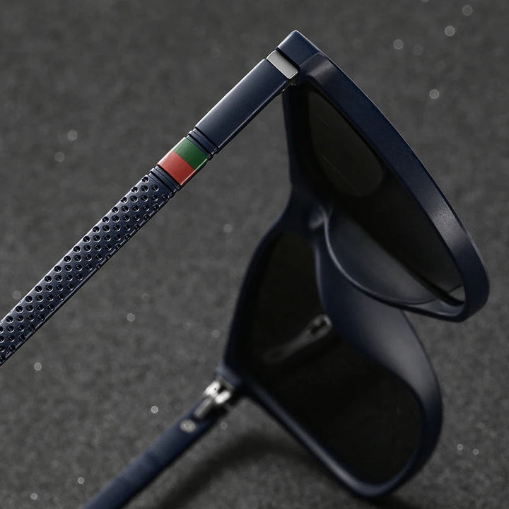 Chatioglow - Lunettes de soleil polarisées à protection UV avec monture carrée