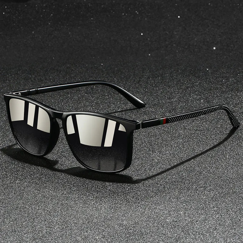Chatioglow - Lunettes de soleil polarisées à protection UV avec monture carrée