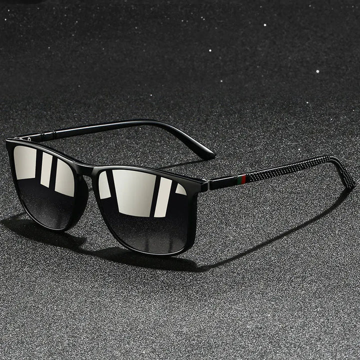 Chatioglow - Lunettes de soleil polarisées à protection UV avec monture carrée