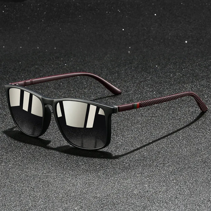 Chatioglow - Lunettes de soleil polarisées à protection UV avec monture carrée