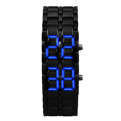Veltrix - Montre À Affichage Numérique en Acier Inoxydable