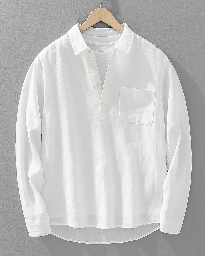 Rustam - Chemise À Col Et Manches Longues Avec Poche