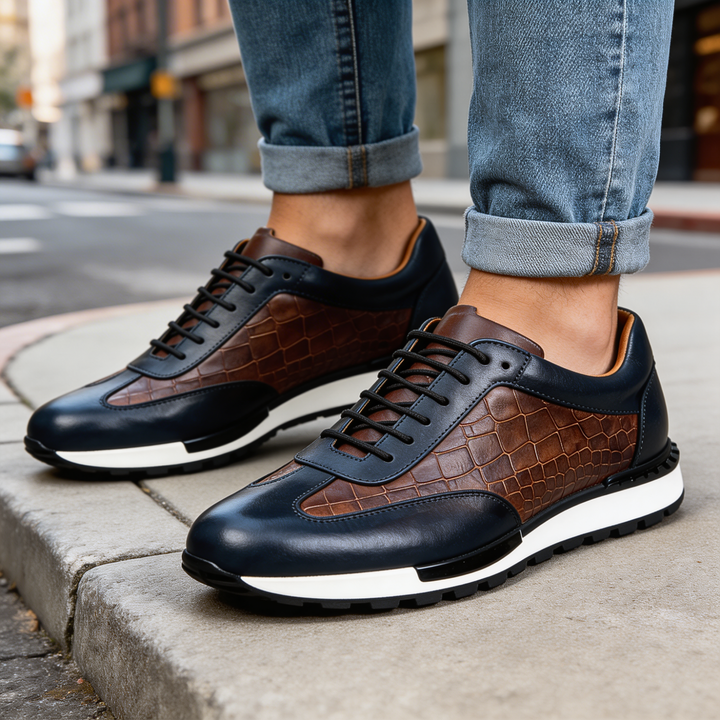 Hubert - Baskets en Cuir à Lacets
